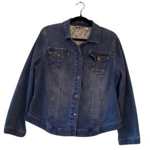 Chico’s Classic Blue Denim Jacket - Women's Jean Jacket
